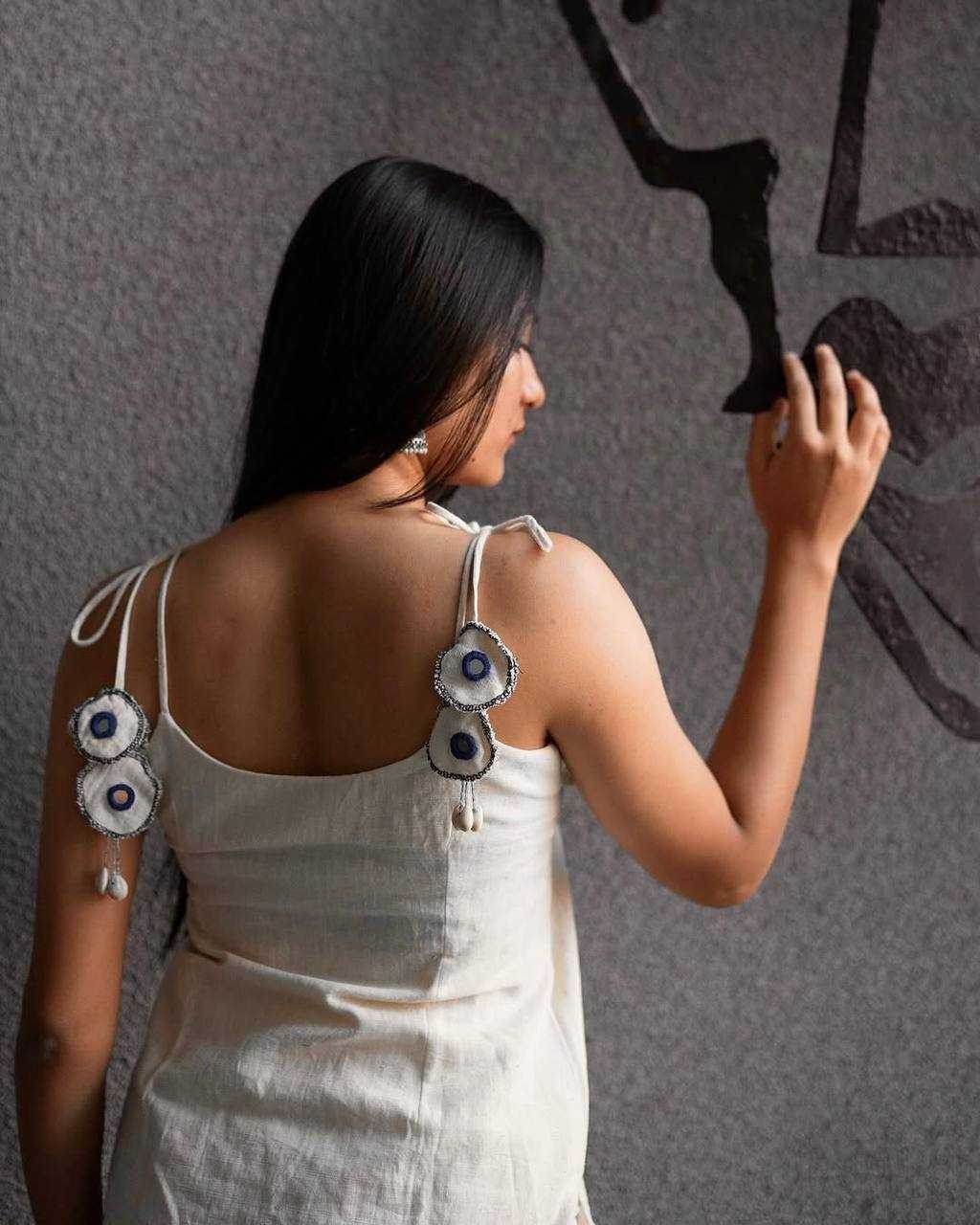 Heavy Roman Silk Mirror Work Sleeveless Kurti - MYLUXURY LANE ENTERPRISE